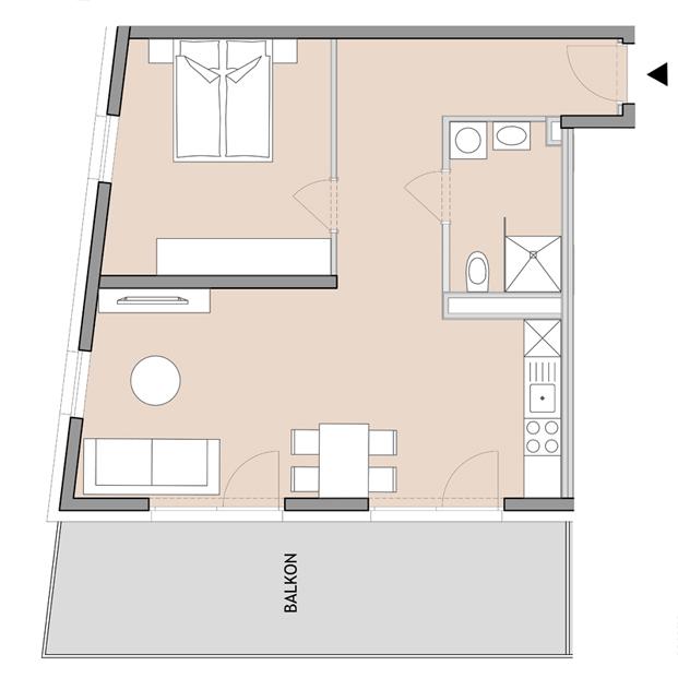 Moderne 2-Zimmer-Wohnung im schönen Graz-Gösting