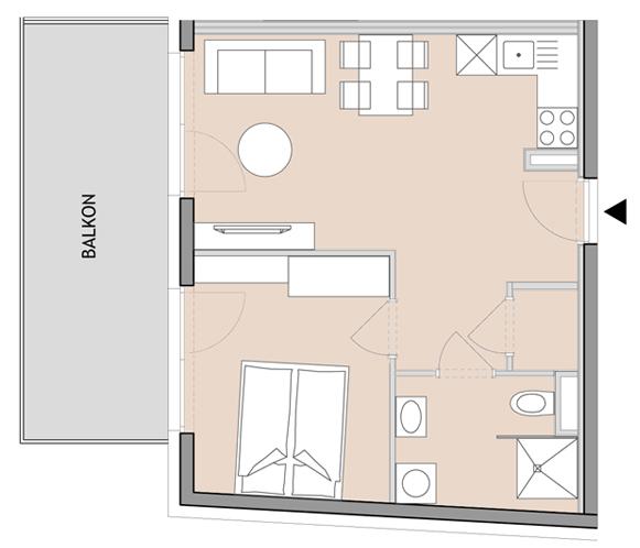 Moderne 2-Zimmerwohnung mit Charme