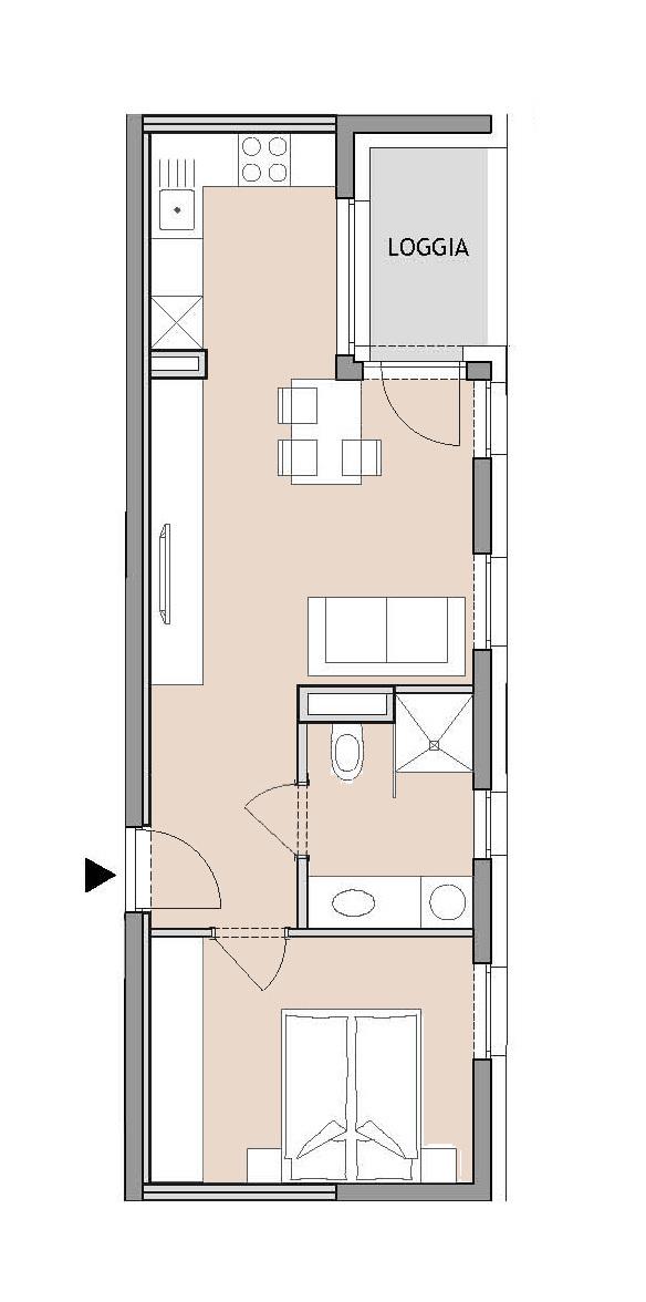 Mietwohnung Neubau mit Loggia im 3. Stock Mietwohnung Neubau mit Loggia im 3. Stock