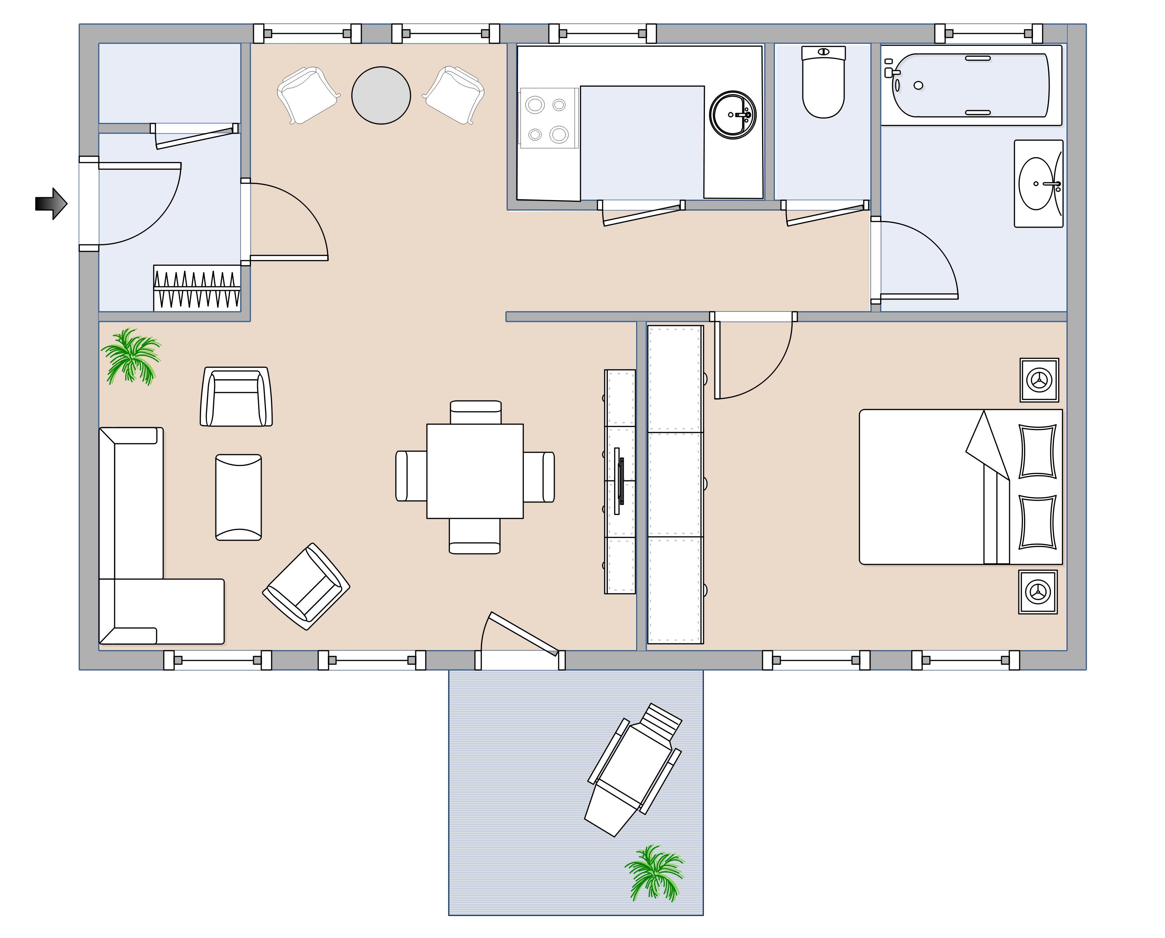 Moderne Neubauwohnung mit Balkon im 2. Stock