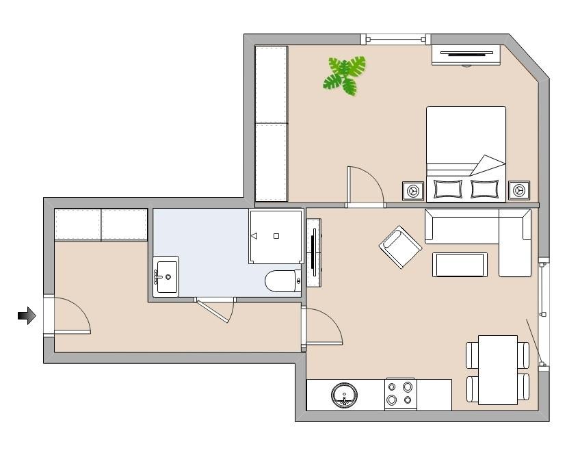 Behagliche 2-Zimmer-Wohnung in malerischer Lage