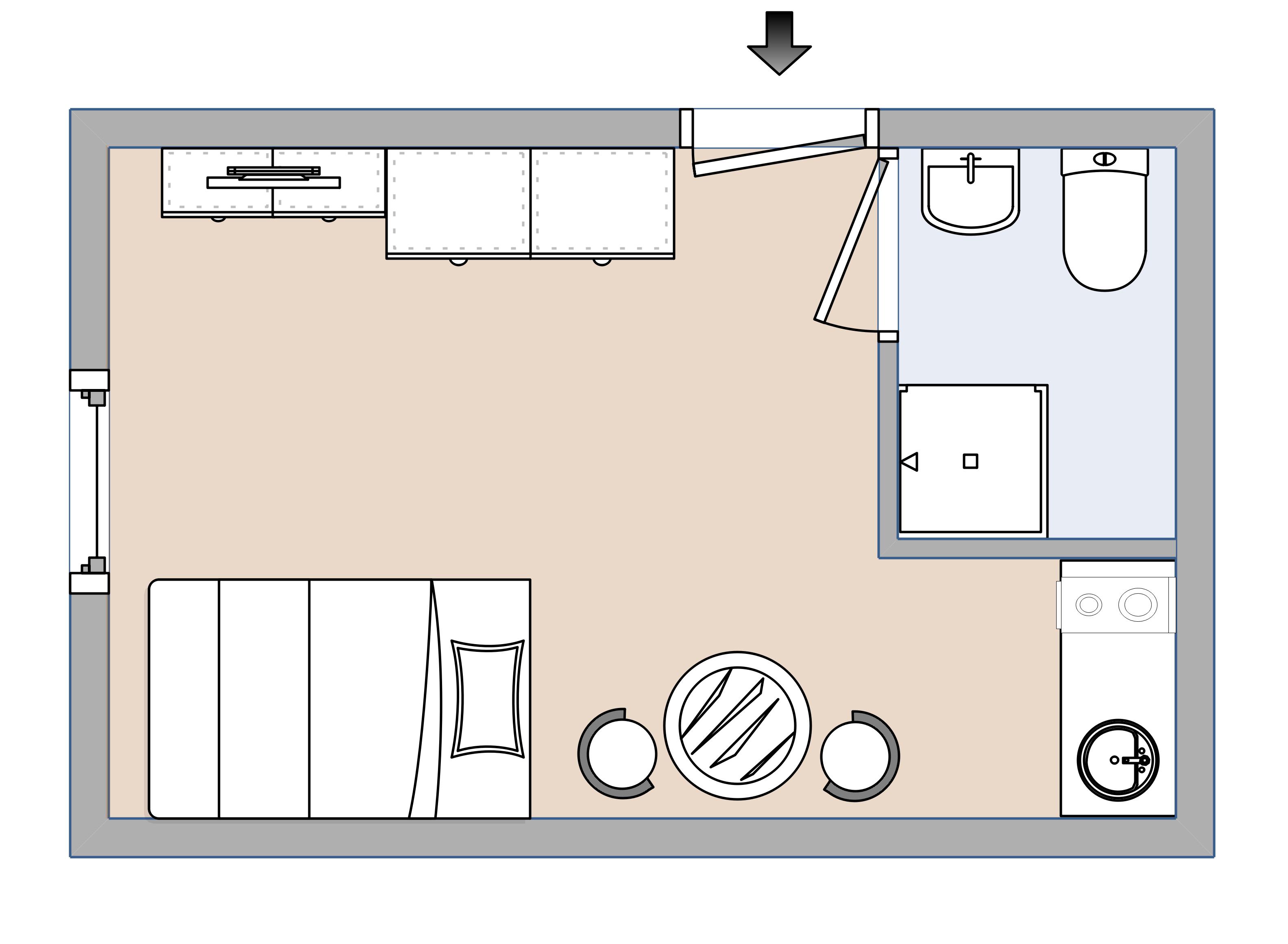 Gemütliche 1-Zimmerwohnung in ruhiger Lage mit Gartenmitbenutzung