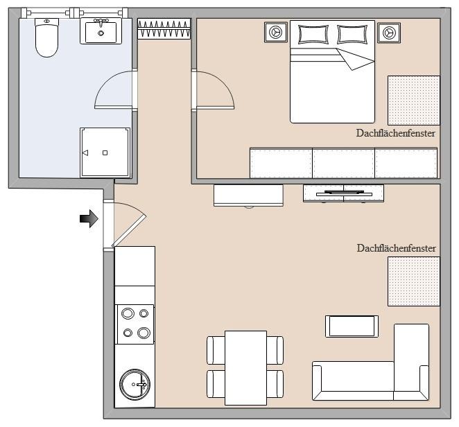 Günstige  2- Zimmerwohnung