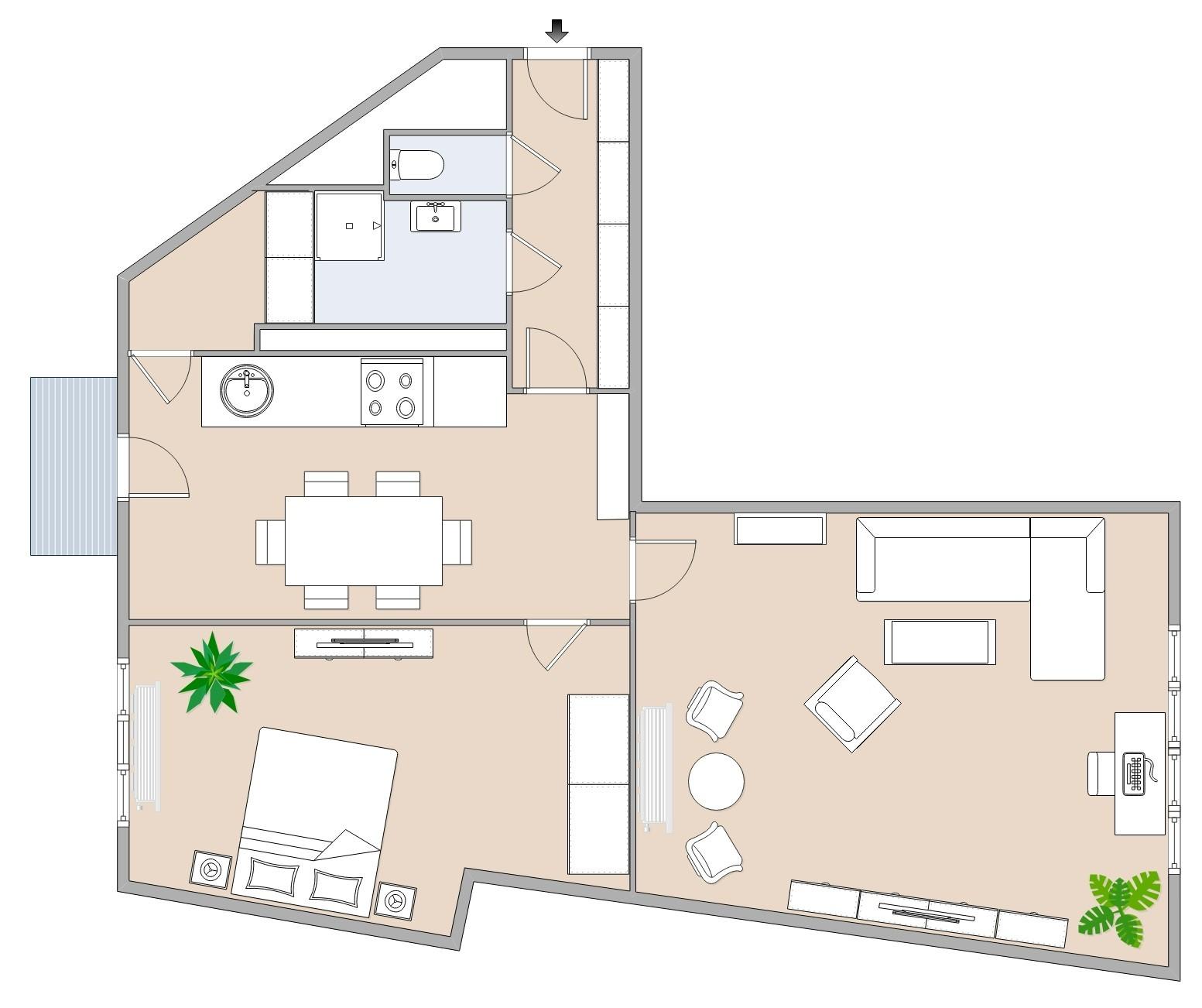 Gemütliche 3-Zimmer-Wohnung mit Balkon in zentraler Lage
