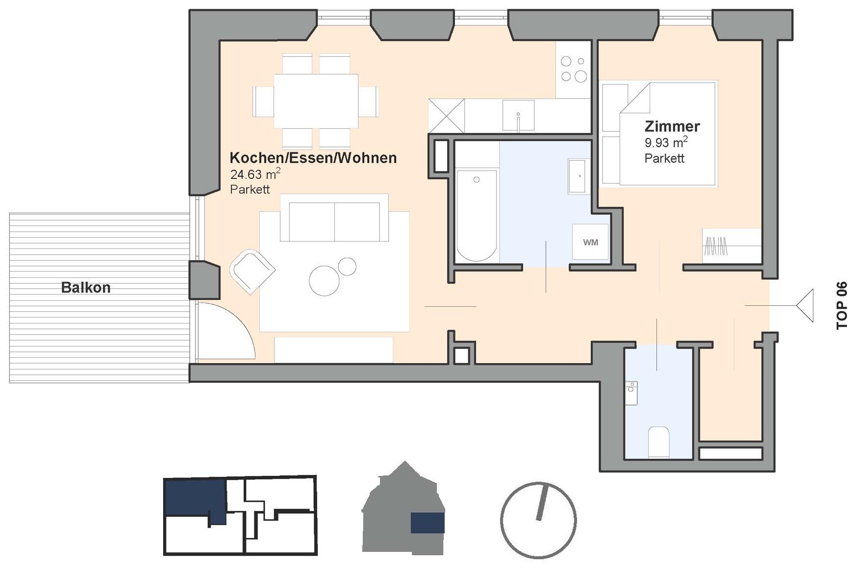 Lichtdurchflutete Wohnung im Altbauflair und Balkon  Ihr persönliches Refugium in Feldkirchen bei Graz