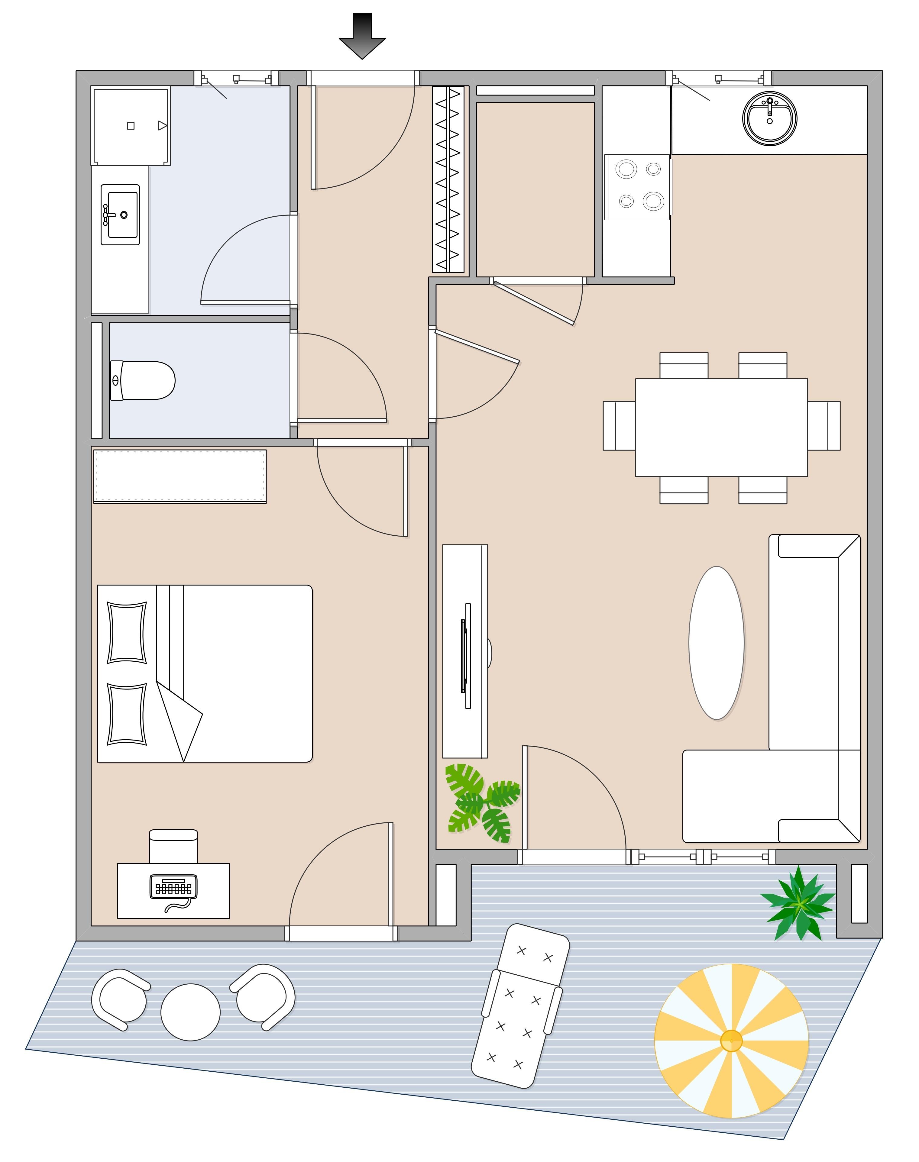 Helle Neubauwohnung mit Balkon im 3. Stock