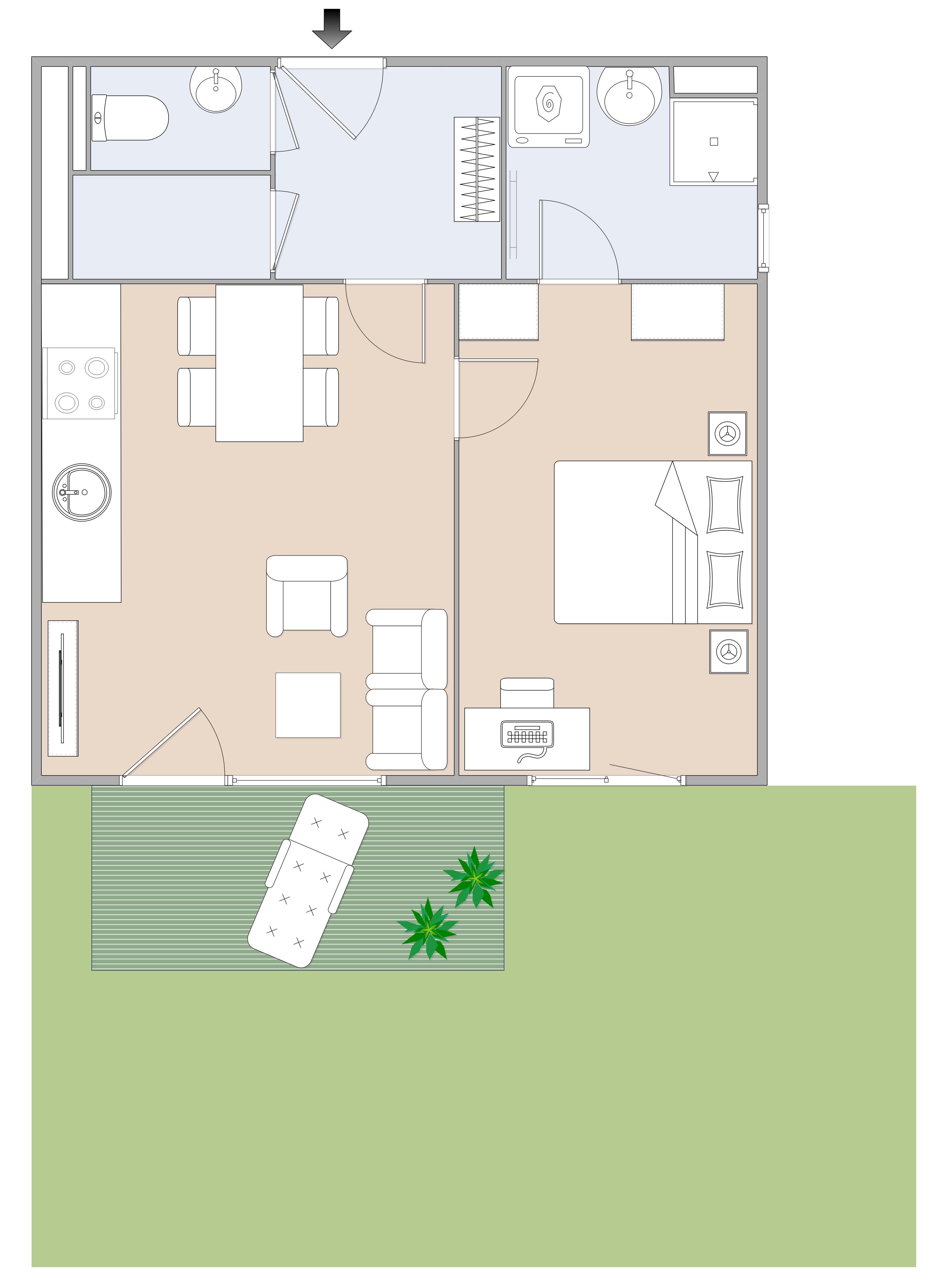 Sehr schöne Neubauwohnung mit Garten und Terrasse