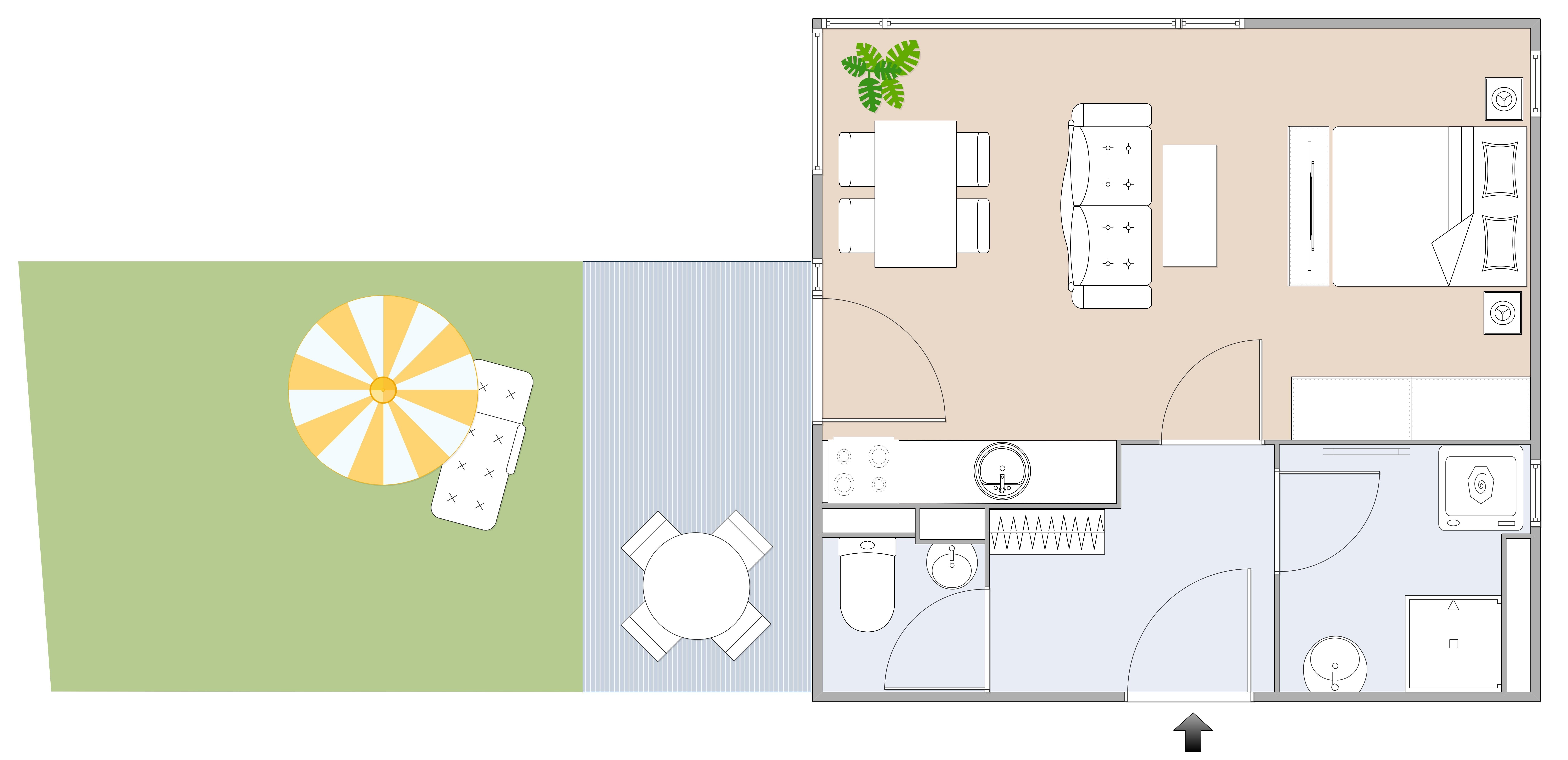 Geförderte Neubauwohnung mit Terrasse im 2. Stock