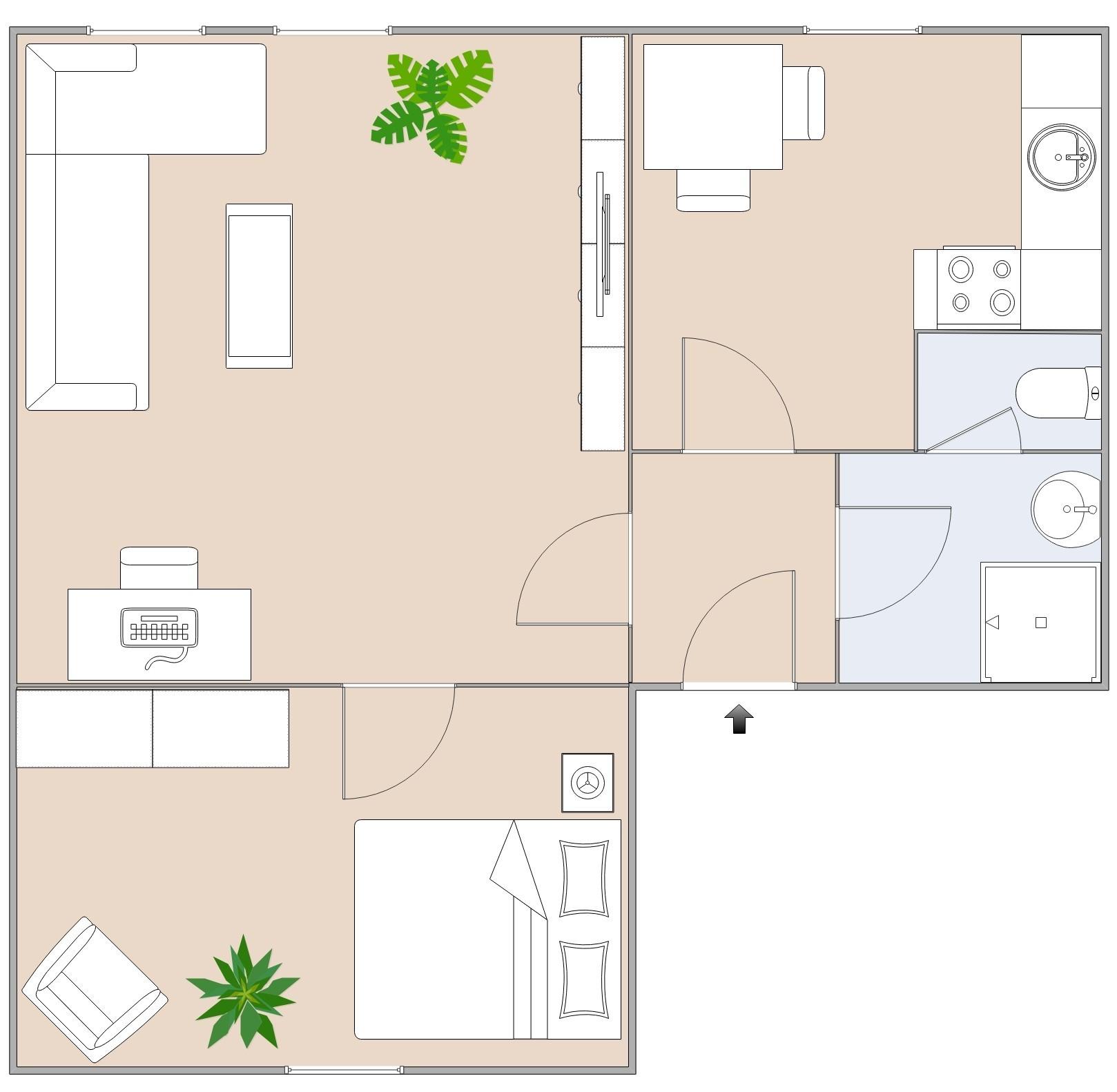 Altbauwohnung mit 2,5 Zimmern auf 55,21 m²