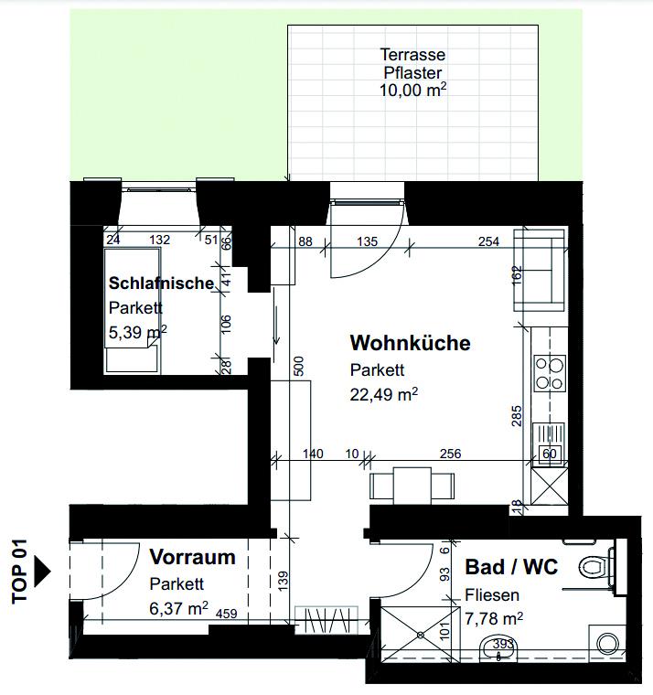 Betreutes Wohnen: Charmante Altbauwohnung mit Terrasse und betreutem Wohnen